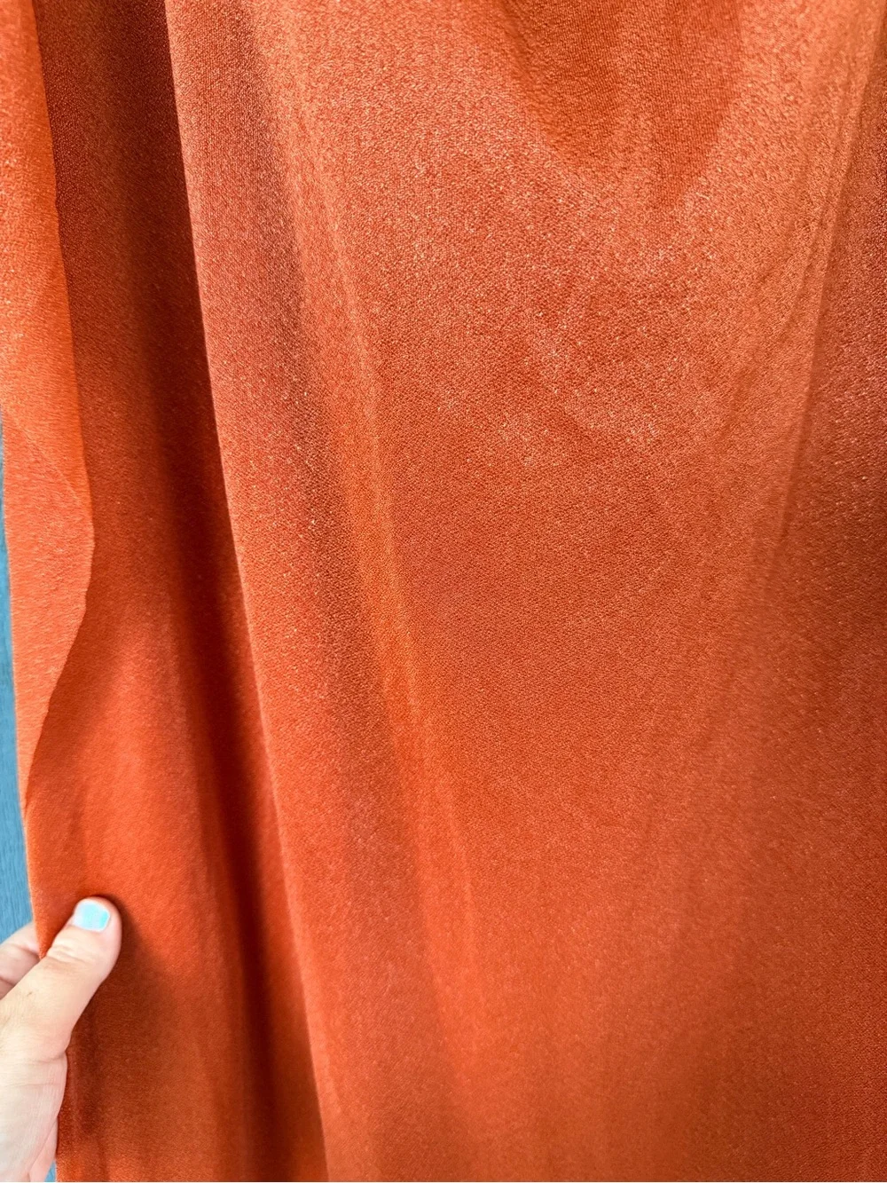9 - Burnt Orange Chiffon Table Runners - 10’ x 30” each